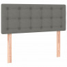 Cabecero con LED de tela gris oscuro 90x5x78/88 cm 4
