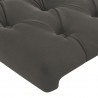 Cabecero con luces LED terciopelo gris oscuro 200x7x118/128 cm 5
