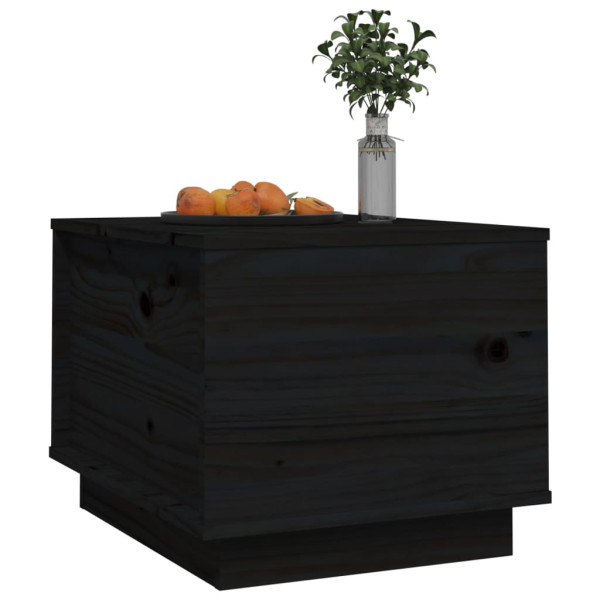 Mesa de centro de madera maciza de pino negro 40x50x35 cm M 4