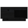 Mesa de centro de madera maciza de pino negro 60x61x32.5 cm 5
