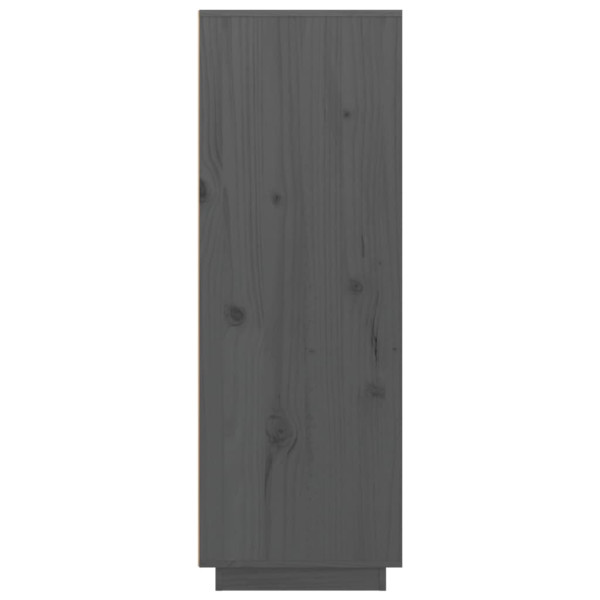 Aparador alto de madera maciza de pino gris 60x40x116.5 cm M 4