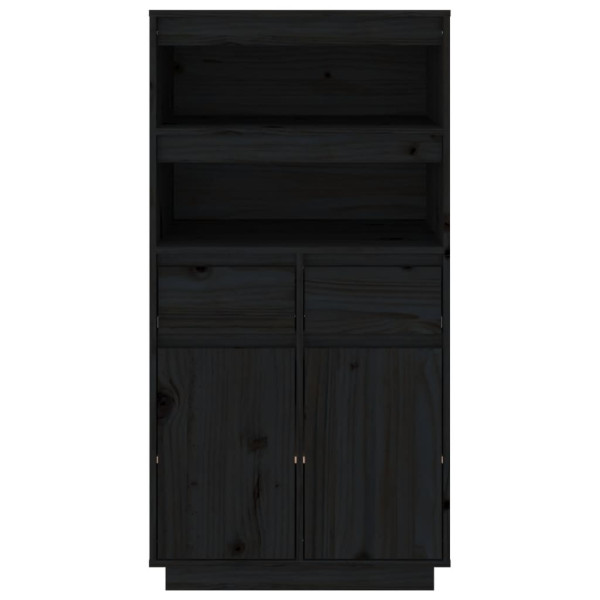 Aparador alto de madera maciza de pino negro 60x40x116.5 cm M 3