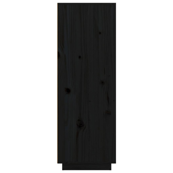 Aparador alto de madera maciza de pino negro 60x40x116.5 cm M 4