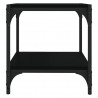 Mueble para TV madera contrachapada y acero negro 40x33x41 cm 5