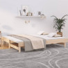 Sofá cama extraíble madera maciza de pino 2x(90x200) cm 1