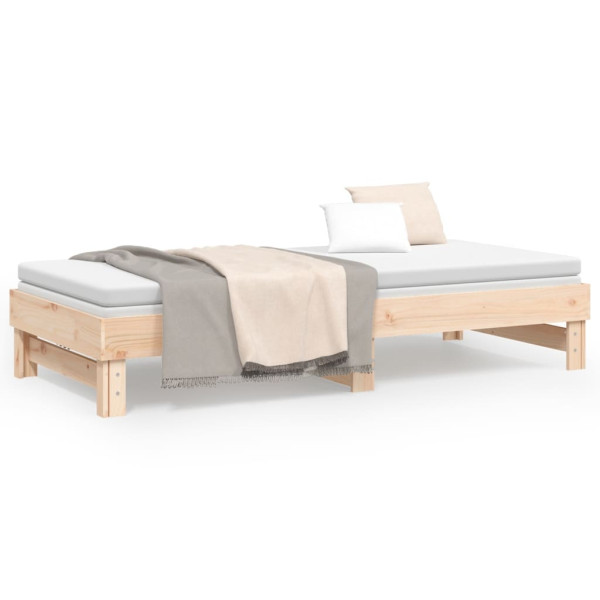 Sofá cama extraíble madera maciza de pino 2x(90x200) cm M 5