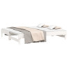 Sofá-cama de puxar 2x(90x200) cm pinho maciço branco 3