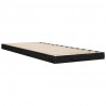 Estructura de cama madera maciza de pino negro 75x190 cm 4