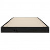 Estructura de cama madera maciza de pino negro 75x190 cm 5