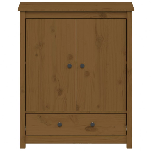 Aparador alto madera maciza de pino marrón miel 83x41.5x100 cm M 5
