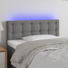 Cabecero con LED de tela gris oscuro 100x5x78/88 cm 1