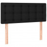 Cabeceira de cama c/ luzes LED tecido 100x5x78/88 cm preto 4