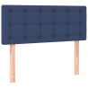 Cabecero con LED de tela azul 100x5x78/88 cm 4