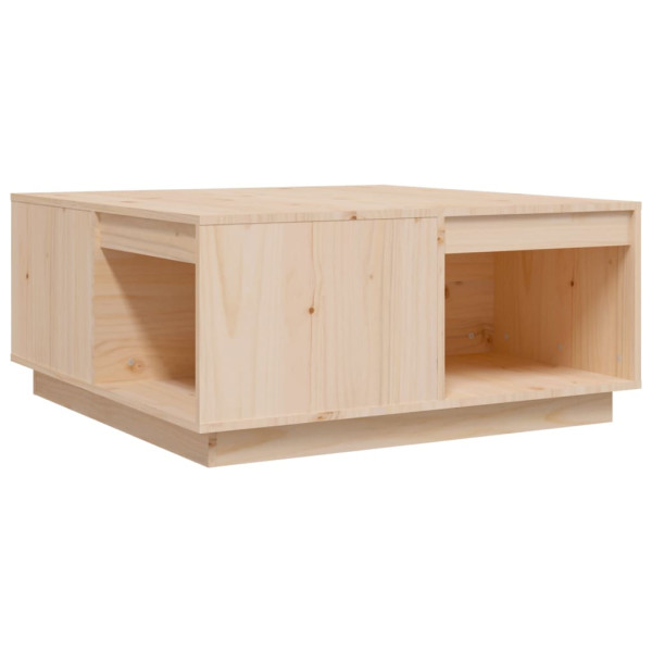 Mesa de centro madera maciza de pino 80x81x36.5 cm M 2