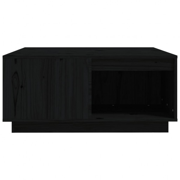 Mesa de centro de madera maciza de pino negro 80x81x36.5 cm M 5