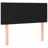 Cabecero con LED de tela negro 80x5x78/88 cm 4