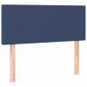 Cabecero con LED de tela azul 80x5x78/88 cm 3