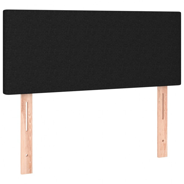 Cabecero con LED de tela negro 90x5x78/88 cm M 4