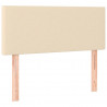Cabecero con LED de tela color crema 90x5x78/88 cm 4