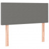 Cabecero con LED de tela gris oscuro 100x5x78/88 cm 4