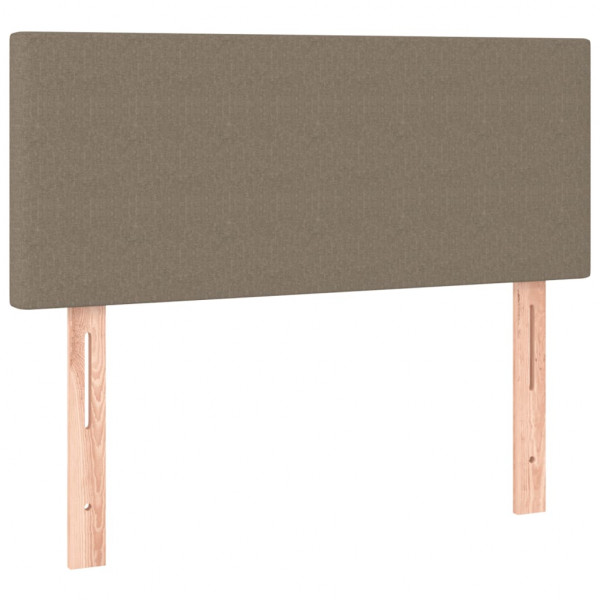 Cabecero con LED de tela gris taupe 100x5x78/88 cm M 4