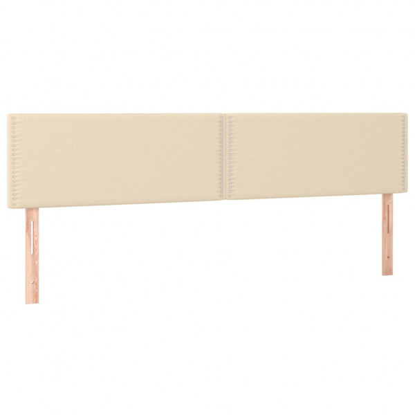 Cabecero con LED de tela color crema 180x5x78/88 cm M 4