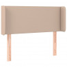 Cabecero con LED cuero sintético color capuchino 93x16x78/88 cm 3