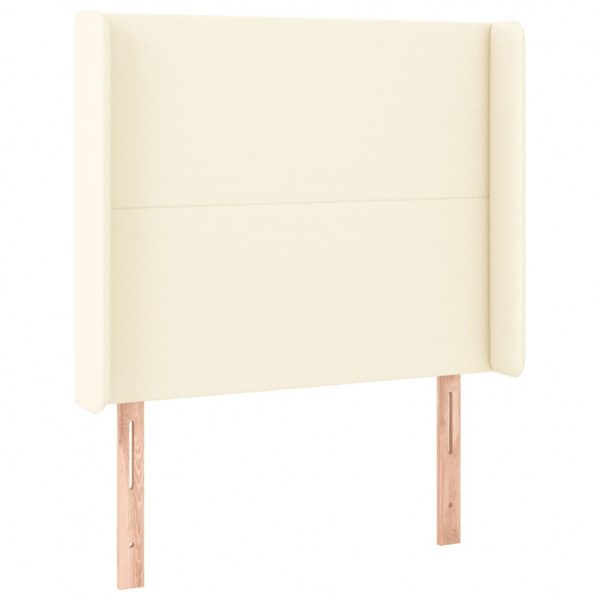 Cabecero con LED cuero sintético color crema 83x16x118/128 cm M 3