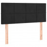 Cabecero con LED de terciopelo negro 80x5x78/88 cm 4