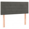 Cabecero con LED de terciopelo gris oscuro 80x5x78/88 cm 4