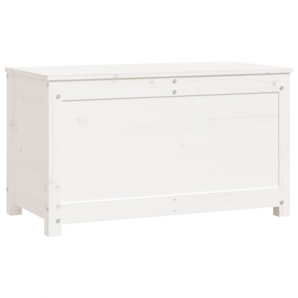 Caja de almacenaje madera maciza de pino blanco 80x40x45.5 cm M 3