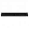 Estantes de pared 2 uds madera maciza de pino negro 80x12x9 cm 4