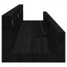 Prateleiras de parede 2 pcs 80x12x9 cm pinho maciço preto 5