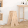 Taburetes 2 unidades madera maciza de pino 40x40x75 cm 3
