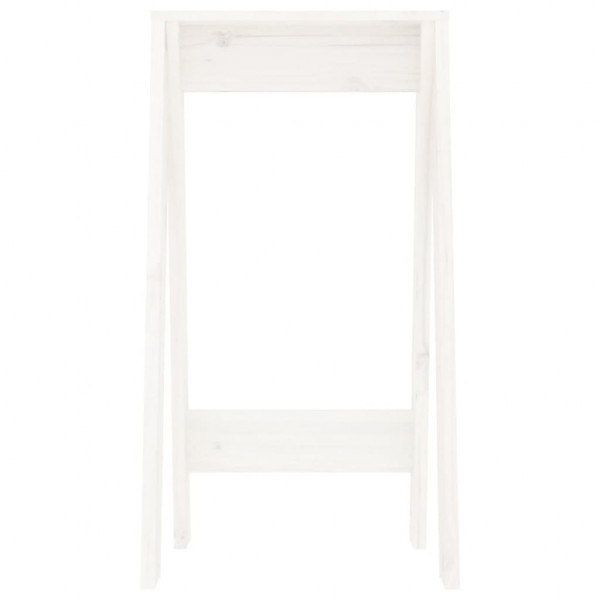 Bancos 2 pcs 40x40x75 cm pinho maciço branco M 5
