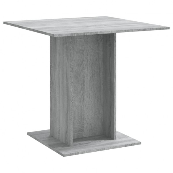 Mesa de jantar 80x80x75 cm derivados de madeira cinzento sonoma M 2