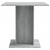 Mesa de comedor madera contrachapada gris Sonoma 80x80x75 cm 4