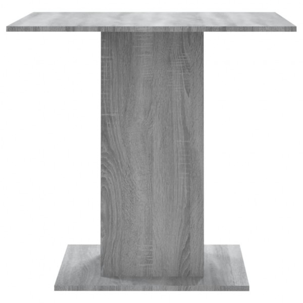 Mesa de comedor madera contrachapada gris Sonoma 80x80x75 cm M 5
