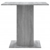 Mesa de comedor madera contrachapada gris Sonoma 80x80x75 cm 5