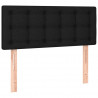 Cabecero con LED de tela negro 90x5x78/88 cm 4