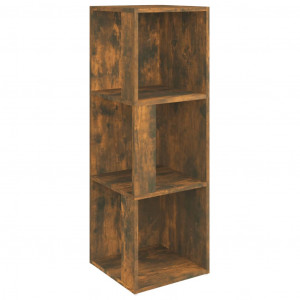 Mueble esquina madera contrachapada roble ahumado 33x33x100 cm H