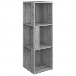 Mueble de esquina madera contrachapada gris Sonoma 33x33x100 cm H