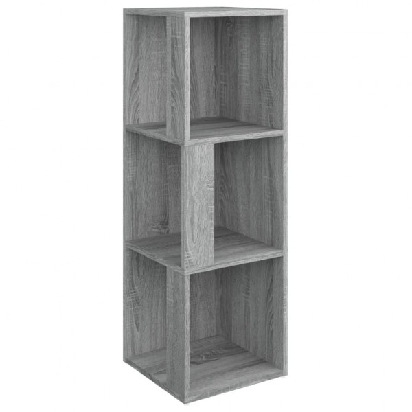 Mueble de esquina madera contrachapada gris Sonoma 33x33x100 cm M 2