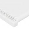 Cabecero con LED cuero sintético blanco 80x5x78/88 cm 5