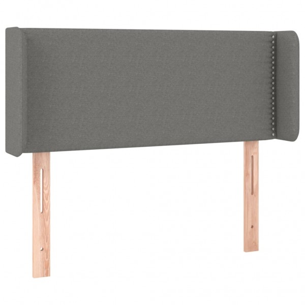 Cabecero con LED de tela gris oscuro 103x16x78/88 cm M 3