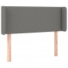 Cabecero con LED de tela gris oscuro 103x16x78/88 cm 3