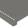 Cabecero con LED de tela gris oscuro 103x16x78/88 cm 5