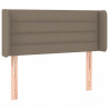 Cabecero con LED de tela gris taupe 93x16x78/88 cm 3