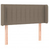 Cabecero con LED de tela gris taupe 93x16x78/88 cm 3