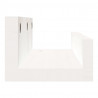 Prateleiras de parede 2 pcs 50x12x9 cm pinho maciço branco 5